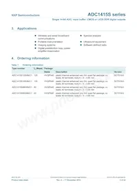 ADC1415S105HN/C1 Datasheet Pagina 2