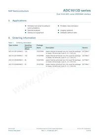 ADC1613D125HN/C1 Datasheet Page 2