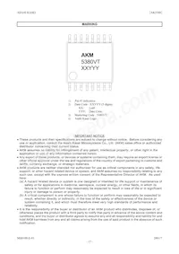 AK5380VT Datasheet Page 17