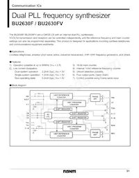 BU2630F-E2 Datasheet Copertura