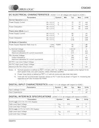 CS4340-KSZR Datasheet Page 13