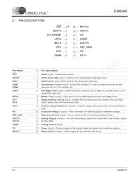 CS4340-KSZR Datasheet Page 14