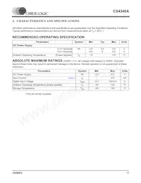 CS4340A-KSZR Datasheet Page 11
