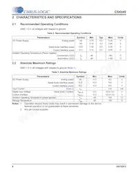CS4349-DZZR Datasheet Page 8