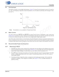CS4350-CNZ Datasheet Page 21