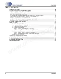CS4353-CNZR Datasheet Pagina 2