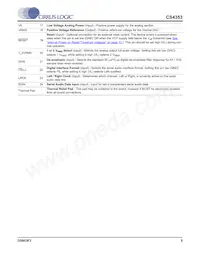 CS4353-CNZR Datasheet Pagina 5