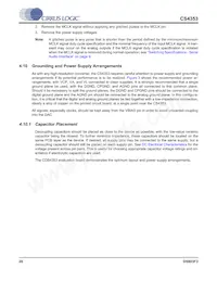 CS4353-CNZR Datasheet Pagina 20