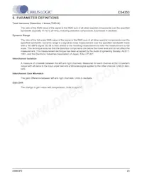 CS4353-CNZR Datasheet Page 23