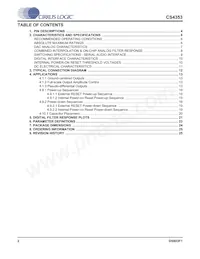 CS4353-DZZR Datasheet Page 2