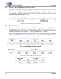 CS4353-DZZR Datasheet Pagina 14