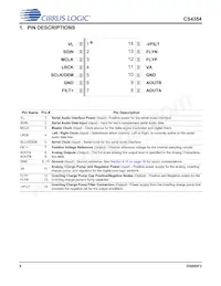 CS4354-CSZR Datasheet Page 4