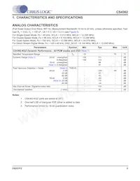 CS4362-KQZ/E數據表 頁面 5