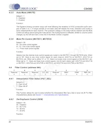CS4362-KQZ/E Datasheet Pagina 20