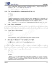 CS4362-KQZ/E Datasheet Pagina 21