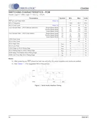 CS4364-CQZR Datasheet Page 14
