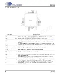 CS4365-DQZR Datasheet Pagina 6