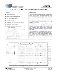 CS4382-KQZ/E數據表 封面