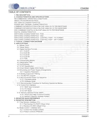 CS4384-CQZR數據表 頁面 2