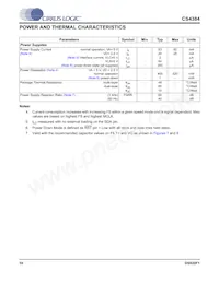CS4384-CQZR Datasheet Pagina 10