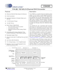 CS4385-DQZR Datasheet Cover