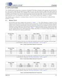 CS4385-DQZR Datasheet Page 21