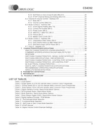 CS4392-KZZR數據表 頁面 3