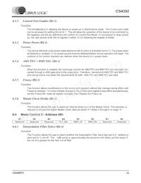 CS4392-KZZR數據表 頁面 23