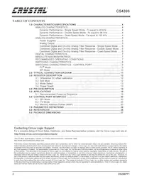 CS4396-KSZ Datasheet Page 2