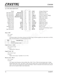 CS4396-KSZ Datasheet Page 14