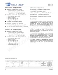 CS4398-CZZR Datasheet Page 2