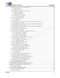CS43L22-CNZR數據表 頁面 5