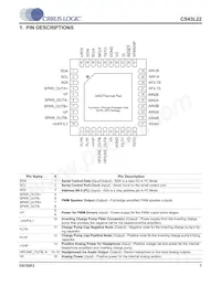 CS43L22-CNZR Datasheet Page 7