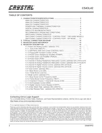 CS43L42-KZZ Datasheet Page 2