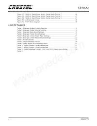 CS43L42-KZZ Datasheet Page 4
