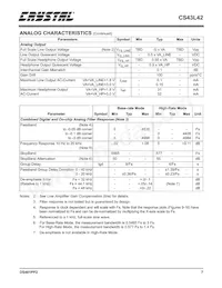 CS43L42-KZZ Datasheet Page 7