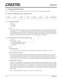 CS43L42-KZZ Datasheet Page 16