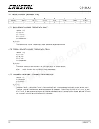 CS43L42-KZZ Datasheet Page 20