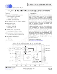 CS5016-BL16Z Datasheet Cover
