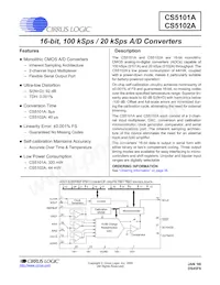 CS5102A-JLZ Datasheet Cover