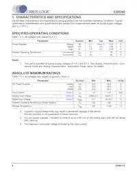 CS5340-DZZR Datasheet Page 4