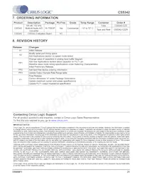 CS5342-CZZR Datasheet Page 21
