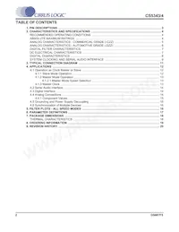 CS5344-DZZ Datasheet Page 2
