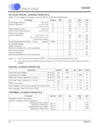 CS5361-DZZR Datasheet Page 10