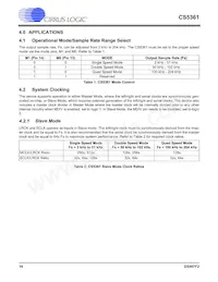 CS5361-DZZR Datasheet Page 16