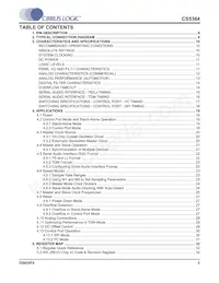 CS5364-DQZR Datasheet Pagina 3