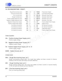 CS5372-BSZR Datasheet Page 16