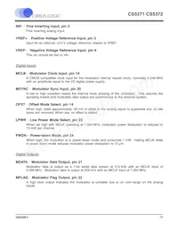 CS5372-BSZR Datasheet Page 17