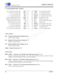 CS5372-BSZR Datasheet Page 18