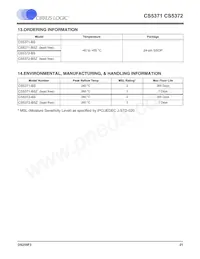 CS5372-BSZR Datasheet Pagina 21